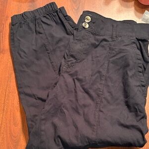 Sonoma Black Elastic Waist Pants